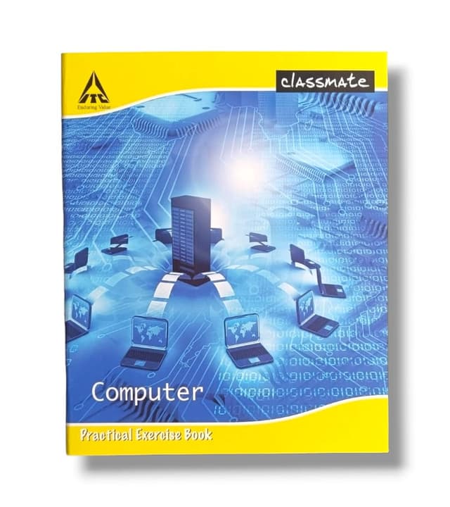 Computer Practcle Workbook Classmate Computer Practical Notebook With Blue & Black Ball Pen - Hard ...